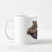 Snelheids- en koffie-autoliefhebber mok (Links)