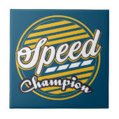 Snelheids Kampioen Tegeltje (Voorkant)