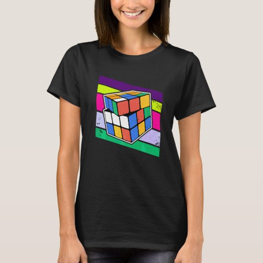 Snelheids Kubus Puzzel T-shirt (Voorkant)