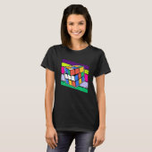 Snelheids Kubus Puzzel T-shirt (Voorkant volledig)
