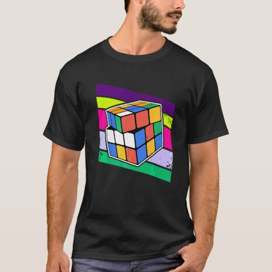 Snelheids Kubus Puzzel T-shirt (Voorkant)