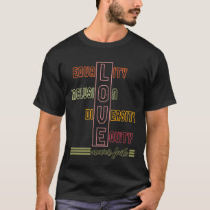 Snelheids Shirt, gelijke inclusie Diversiteit Equi T-shirt