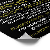 Snelheidsballen, Boksen klasse advertentie Poster (Hoek)