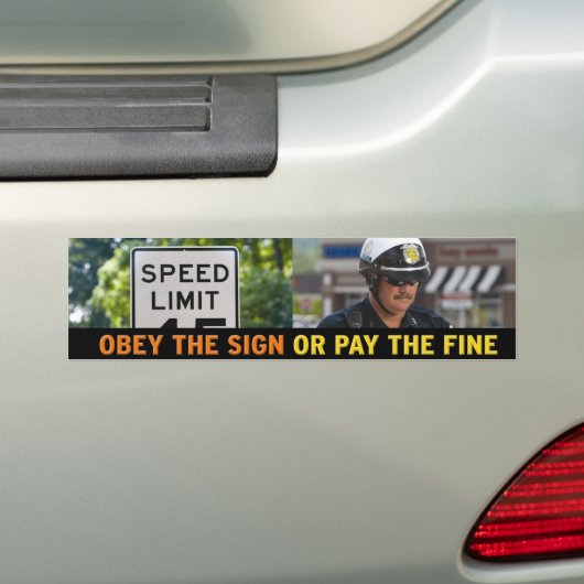 snelheidsbegrenzer-Bumpersticker Bumpersticker (Op auto)