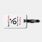 Snelheidsbegrenzingen voor het breken bagagelabel (Achterkant horizontaal)