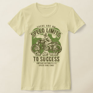 Snelheidsbegrenzingen voor motorrijwielen met ver t-shirt
