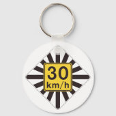 Snelheidsbeperking 30 Wegwijzer Sleutelhanger (Voorkant)