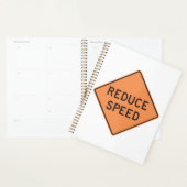 Snelheidsbeperking Oranje Diamant Wegbord Planner (Display)