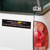 Snelheidsboete Bumpersticker (Op Truck)