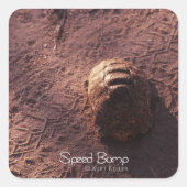 Snelheidsbom Vierkante Sticker (Voorkant)