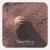 Snelheidsbom Vierkante Sticker (Voorkant)