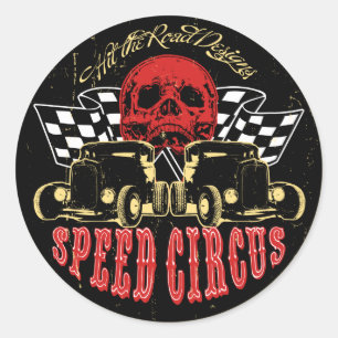 Snelheidscircus Ronde Sticker
