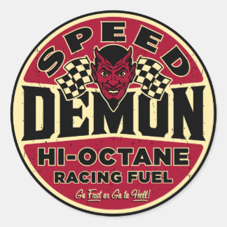 Snelheidsdemon 003A Ronde Sticker