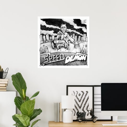 Snelheidsdemon 1 poster (Thuiskantoor)
