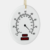 Snelheidsdemon Keramisch Ornament (Rechts)