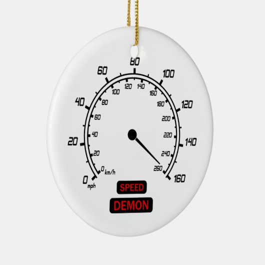 Snelheidsdemon Keramisch Ornament (Rechts)
