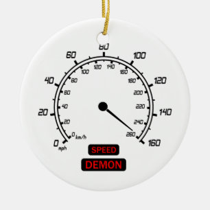 Snelheidsdemon Keramisch Ornament