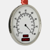 Snelheidsdemon Metalen Ornament (Rechts)