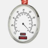 Snelheidsdemon Metalen Ornament (Links)