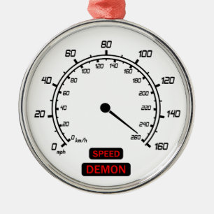 Snelheidsdemon Metalen Ornament