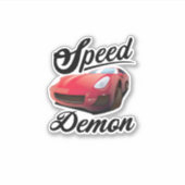 Snelheidsdemon Sticker (Voorkant)