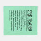 Snelheidsdocent Fleece Deken (Voorkant (Horizontaal))