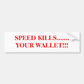 SNELHEIDSDOLEN......JOUW WALLET!!! BUMPERSTICKER (Voorkant)