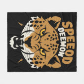 Snelheidsduivel Fleece Deken (Voorkant (Horizontaal))