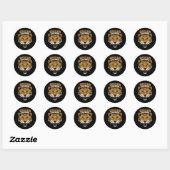Snelheidsduivel Ronde Sticker (Vel)
