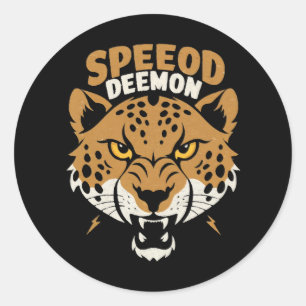 Snelheidsduivel Ronde Sticker