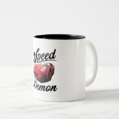 Snelheidsduivel Tweekleurige Koffiemok (Voorkant rechts)