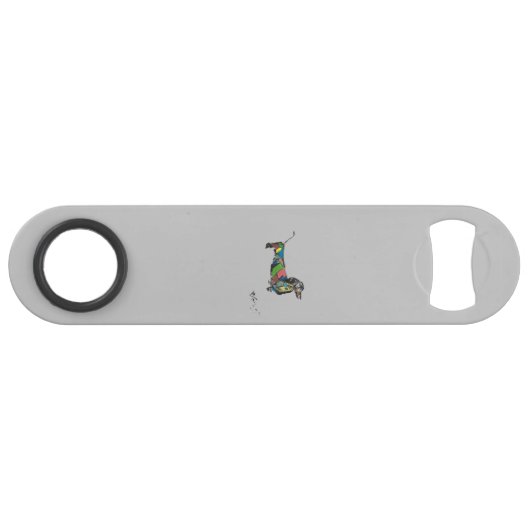 Snelheidsflesopener met Dachshund Speed Flessenopener (Voorkant (Horizontaal))