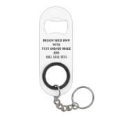 Snelheidsflesopener Sleutelhanger voor uw ontwerp Mini Flessenopener (Achterkant)