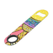 Snelheidsflesopening - Abstract strand & zonneverh Speed Flessenopener (Voorkant Gekanteld)