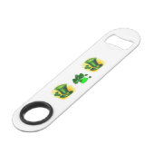 Snelheidsflesopening St. Patrick's Day Speed Flessenopener (Achterkant Gekanteld)