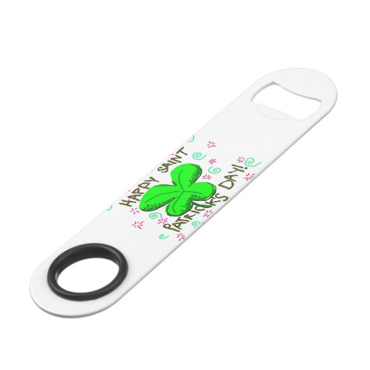 Snelheidsflesopening St. Patrick's Day Speed Flessenopener (Voorkant Gekanteld)