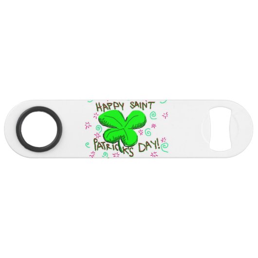 Snelheidsflesopening St. Patrick's Day Speed Flessenopener (Voorkant (Horizontaal))