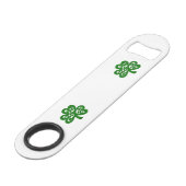 Snelheidsflesopening St. Patrick's Day Speed Flessenopener (Voorkant Gekanteld)