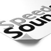 snelheidsgeluid poster (Hoek)