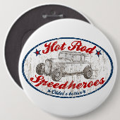 Snelheidshelden Ronde Button 6,0 Cm (Voorkant /achterkant)