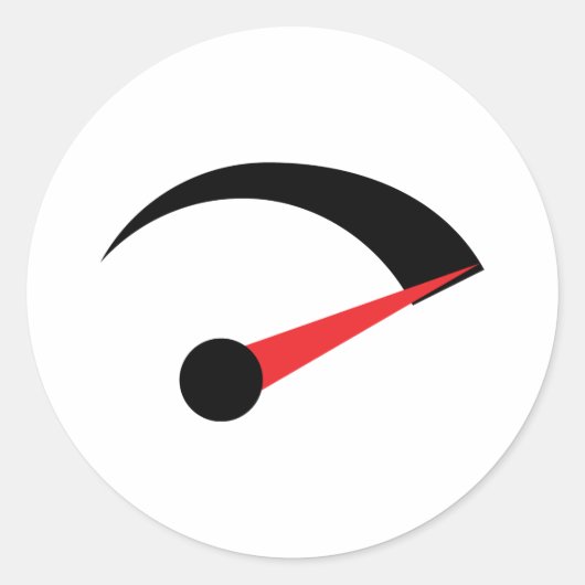 Snelheidsindicatielampje voor de naald ronde sticker (Voorkant)