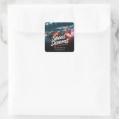 Snelheidskracht Vierkante Sticker (Tas)