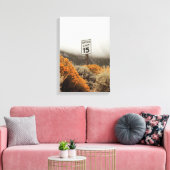 Snelheidslimiet 15 teken met Golden Sagebrush Canvas Afdruk (Insitu (Woonkamer))