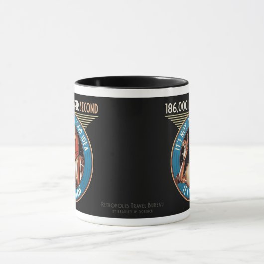 Snelheidslimiet - 186.000 km per seconde Mok (Midden)