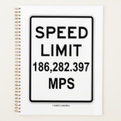 Snelheidslimiet 186.282.397 MPS (lichtsnelheid) Planner (Voorkant)