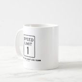 Snelheidslimiet 1 die zo snel mogelijk beweegt (Hu Koffiemok (Voorkant links)