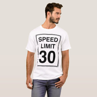 Snelheidslimiet 30-teken t-shirt