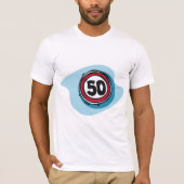 Snelheidslimiet 50 Mannen T-Shirt (Voorkant)