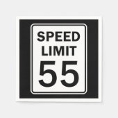 Snelheidslimiet 55 standaard Cocktail Paper Servet (Voorkant)