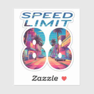 Snelheidslimiet 88 sticker